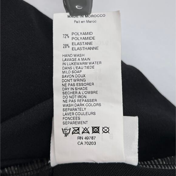 PROFILE BY GOTTEX Lets Twist One Piece Swimsuit Women 16 Black Gray V Neck Tank - Picture 14 of 16